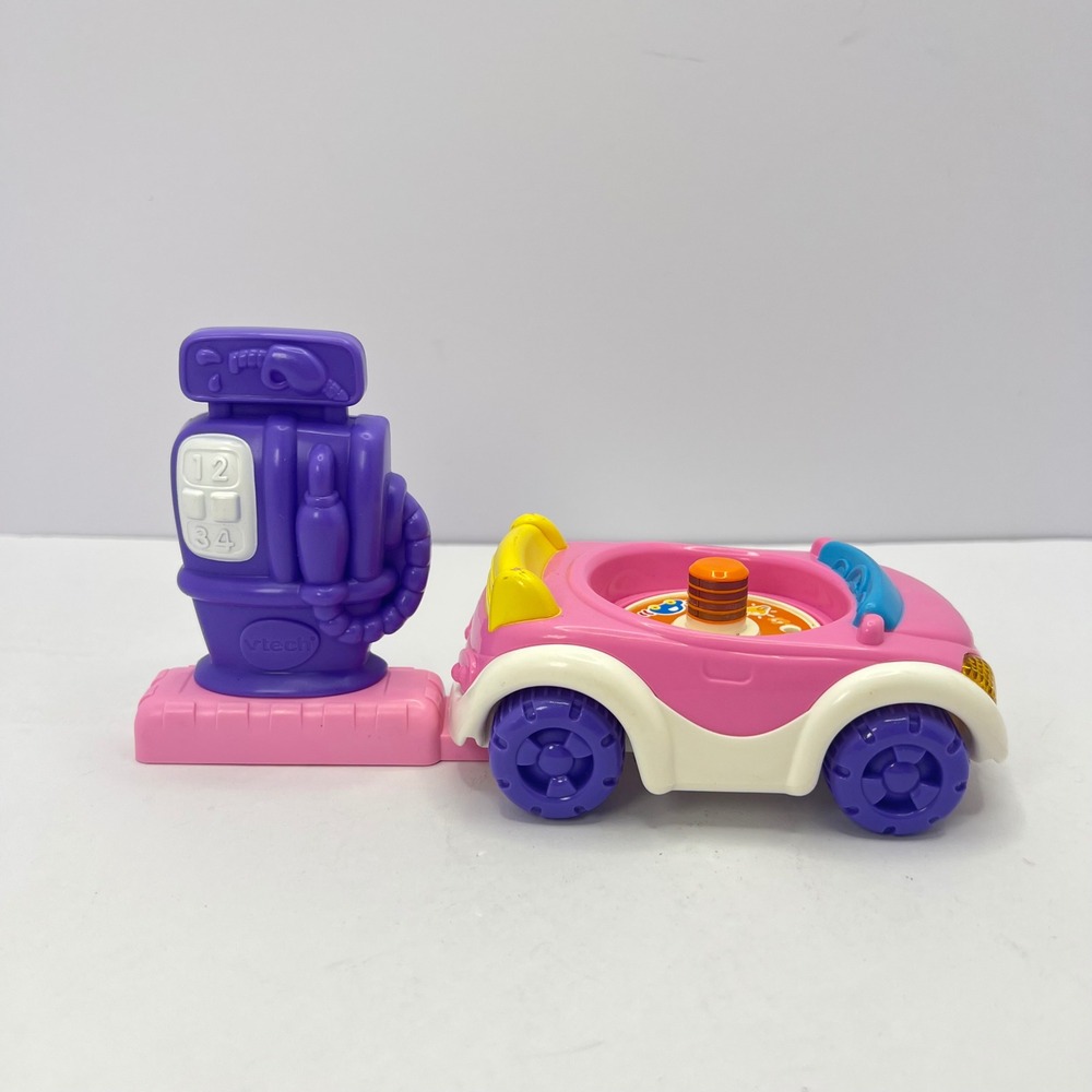 VTech Pink Car and Purple Gas Pump Go‎ Go Smart Friends Toy Set Vehicle Play